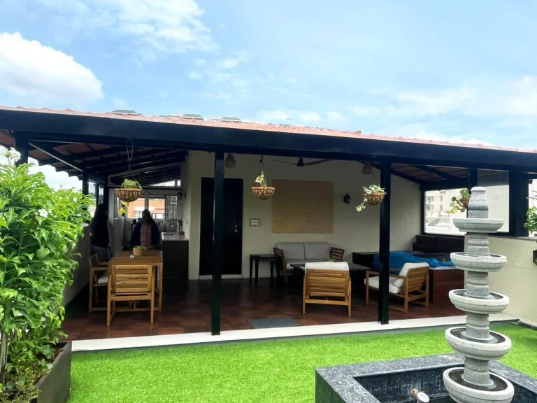 Terrace Makeover with Mangalore Tile Pergola